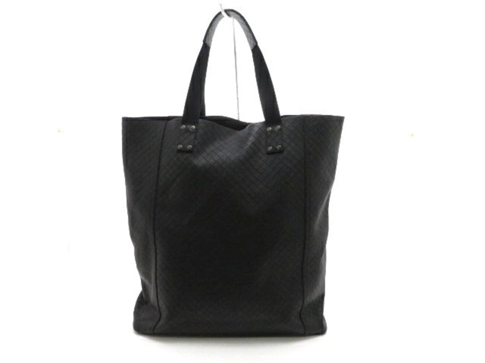 BOTTEGA VENETA Tote Bag Calfskin Intrecciato Black